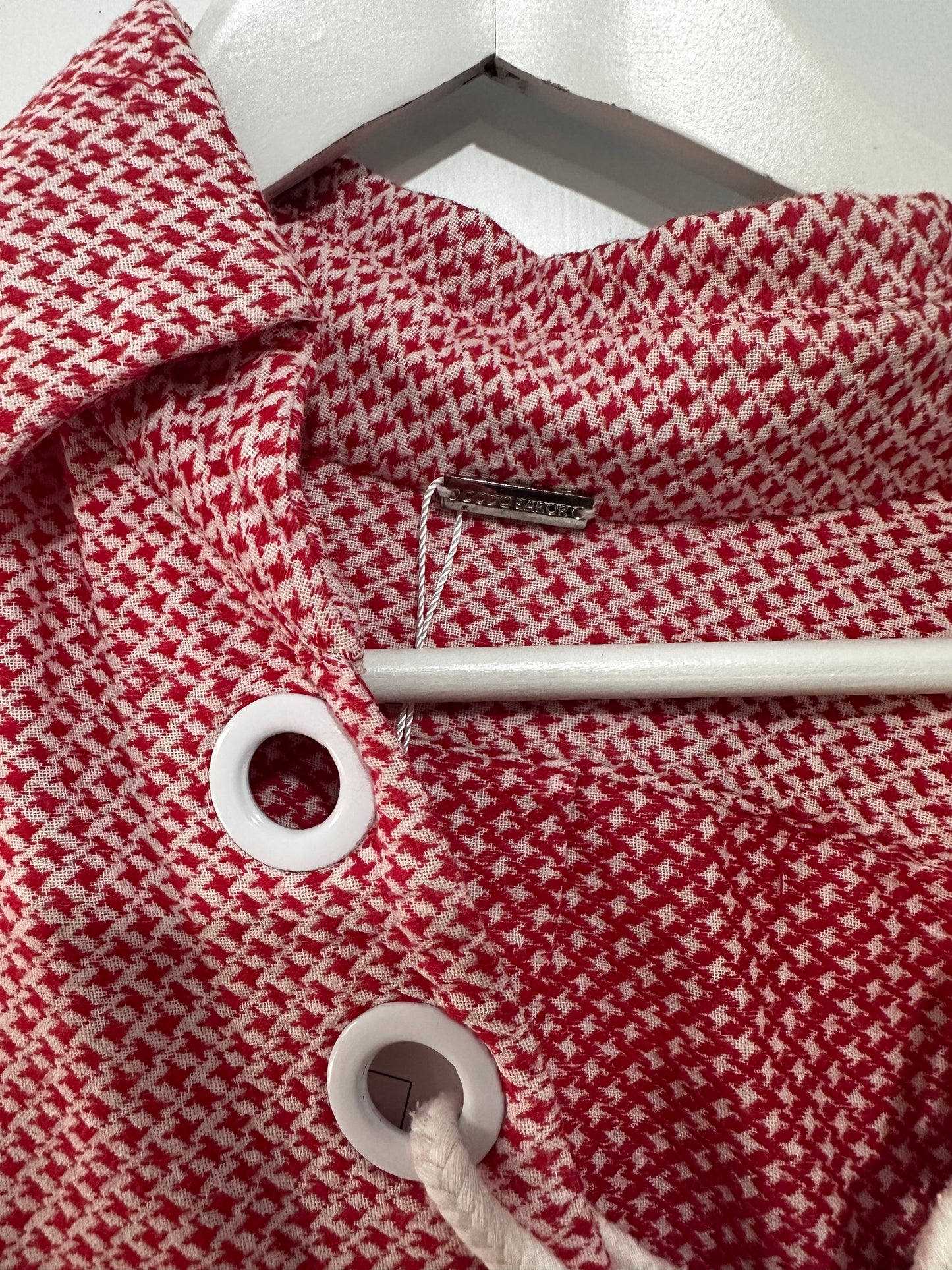 Red & White Dodo Bar Or Dress, Size Medium