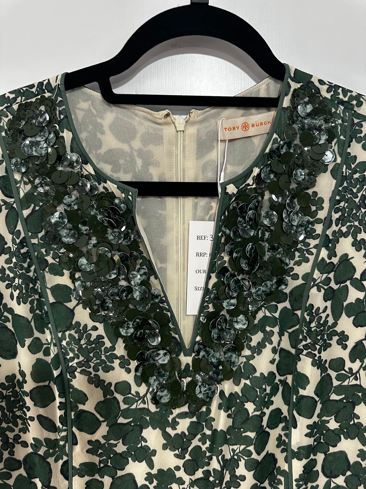 Green & White Tory Burch Dress, Size S