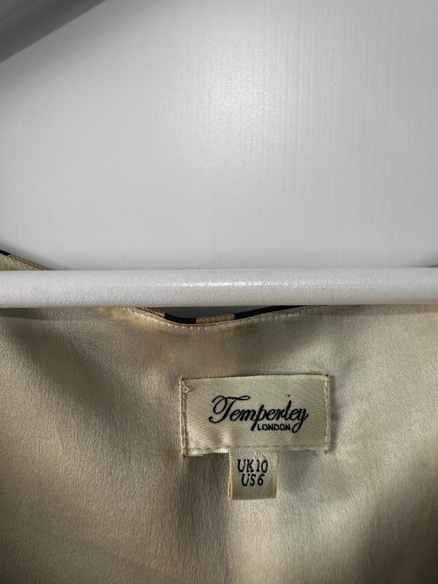 Beige Temperley Dress, 10