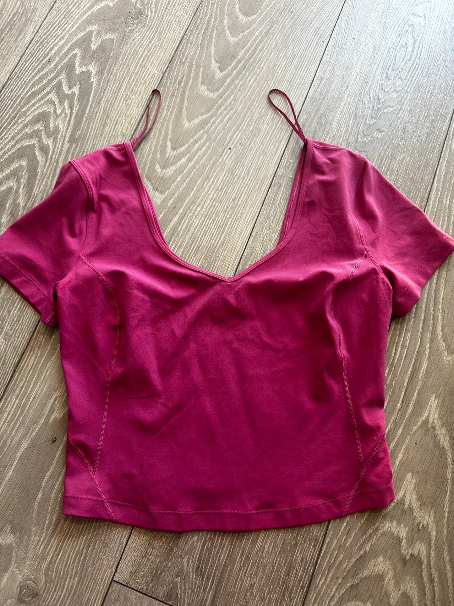 Pink Lululemon Gym Top, Size UK 12