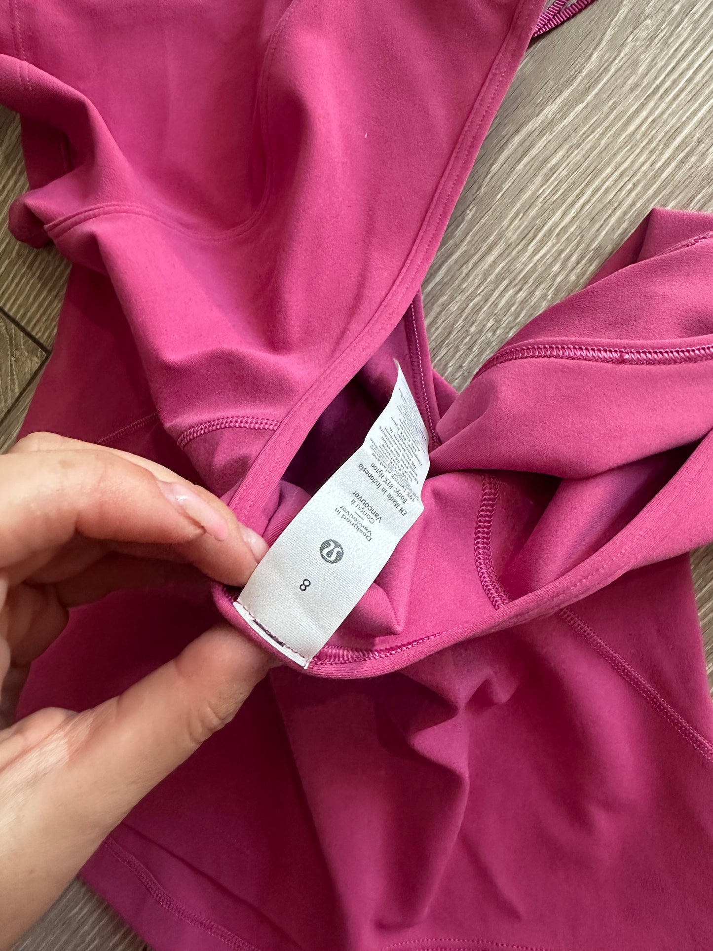Pink Lululemon Gym Top, Size UK 12