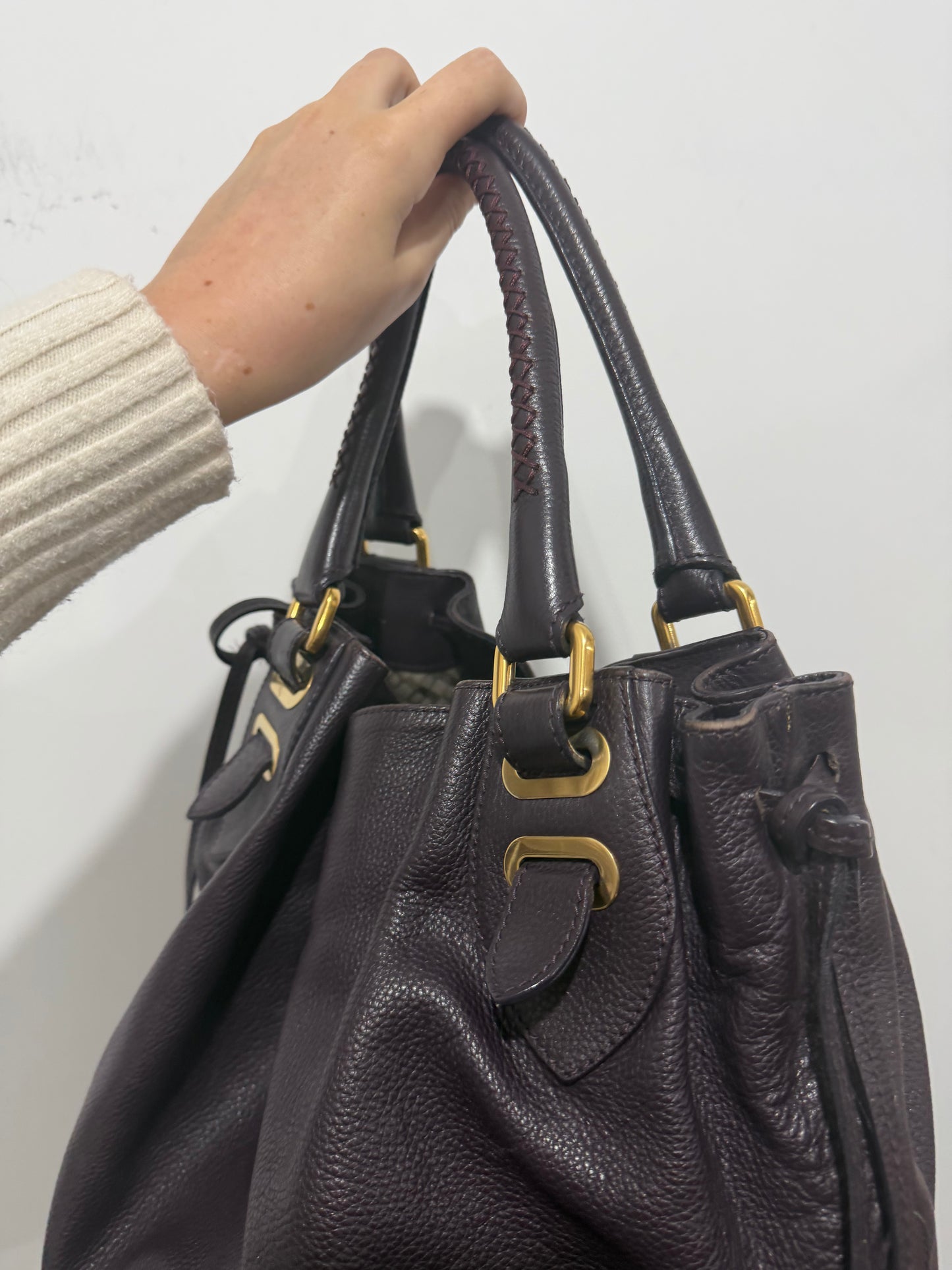 Purple/Aubergine Bally Handbag