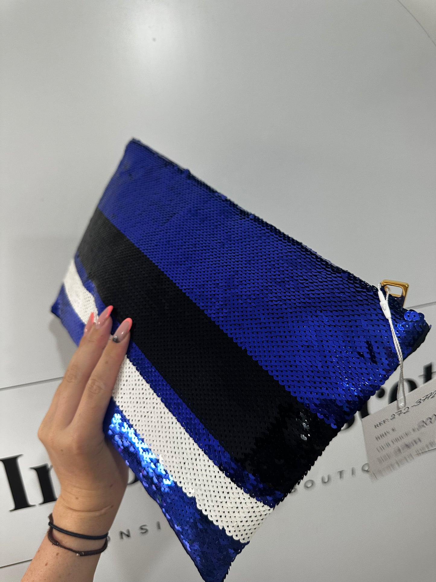 Sequin Commission Prada Clutch, 35cmW