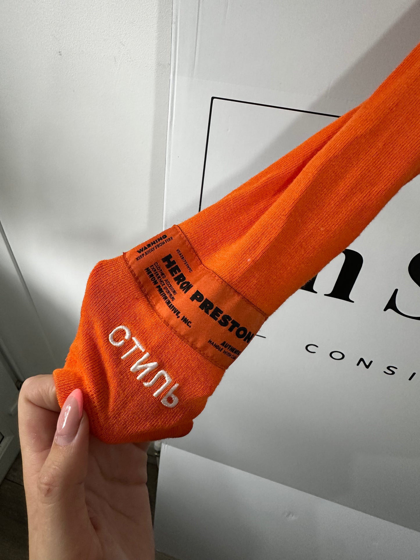 Heron Preston Orange Bodysuit