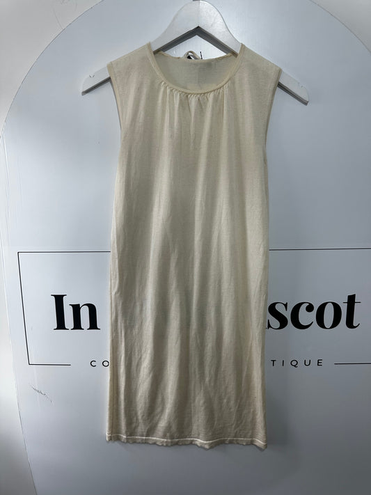 Cream Jil Sander Dress, Small/8