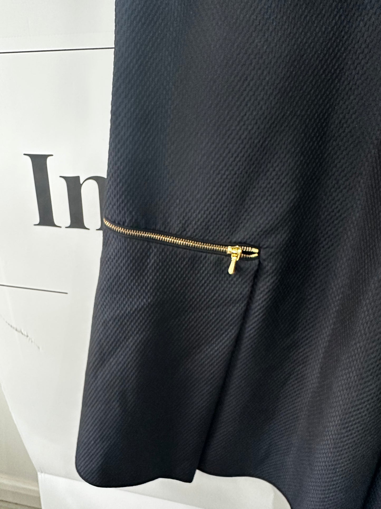 Navy Victoria Beckham Dress, Size 14