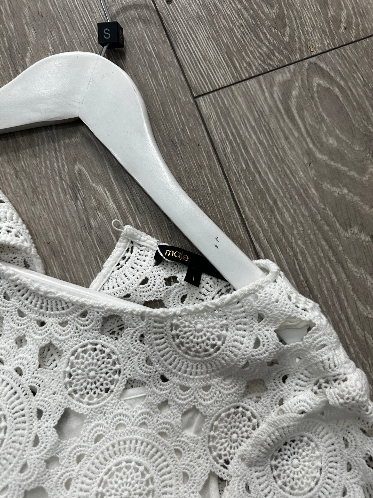 White Maje Short Set, Size S (Maje 1)