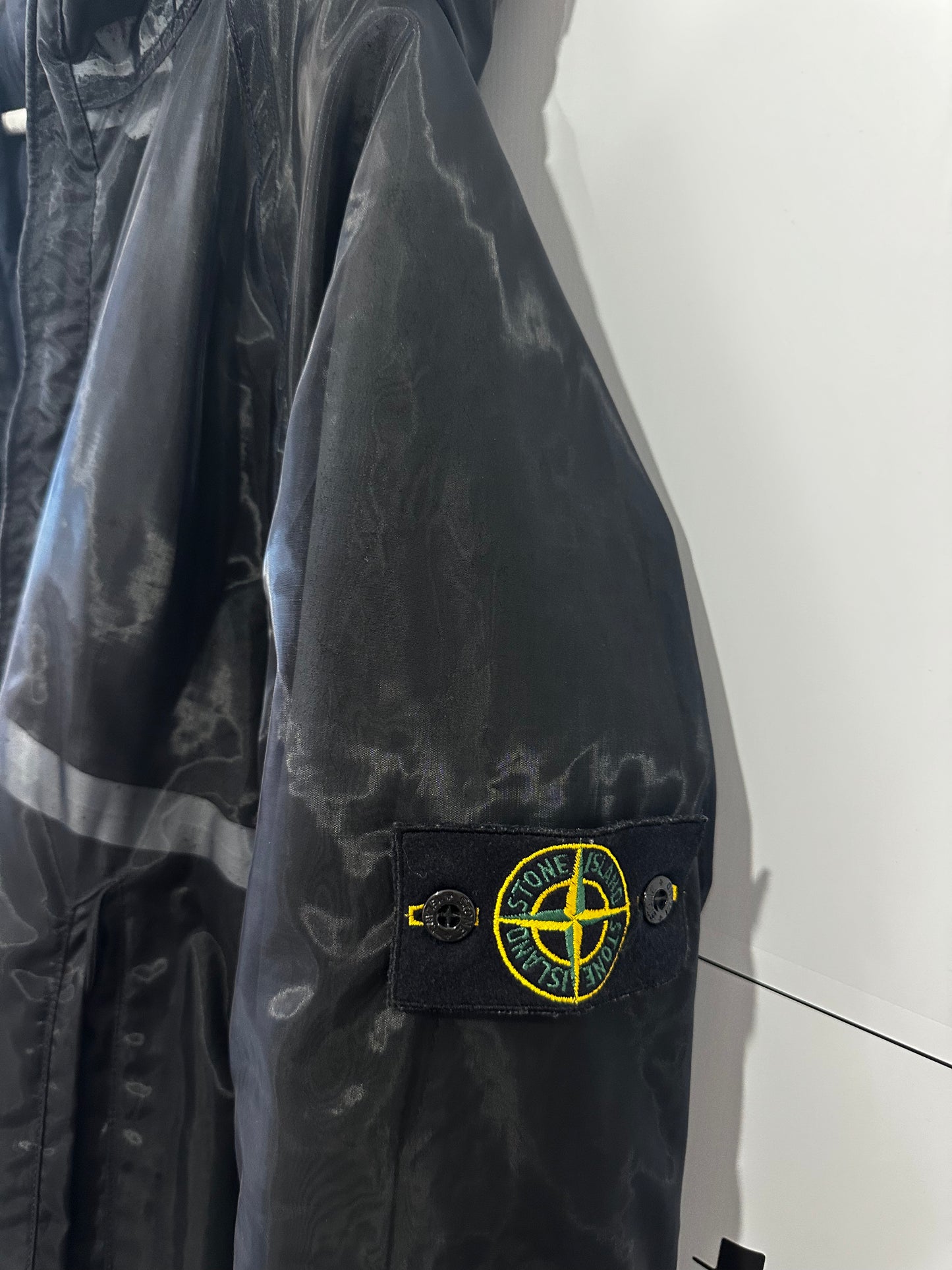 Black Stone Island Coat, Size L
