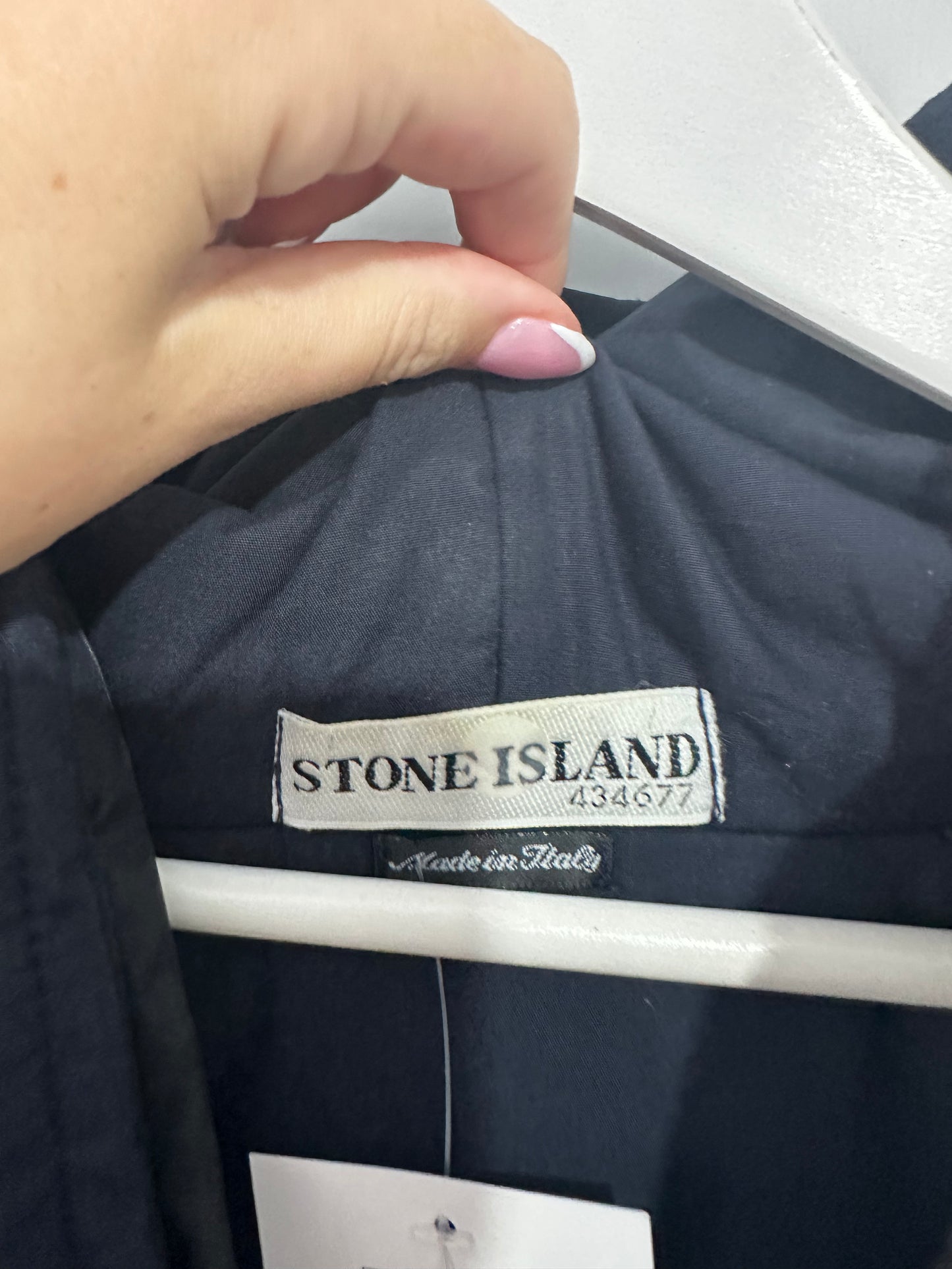 Black Stone Island Coat, Size L
