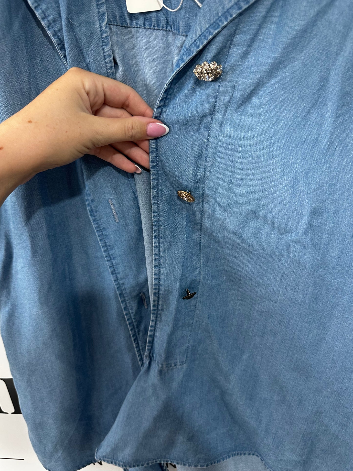 Blue La Martina Shirt, Size UK 8