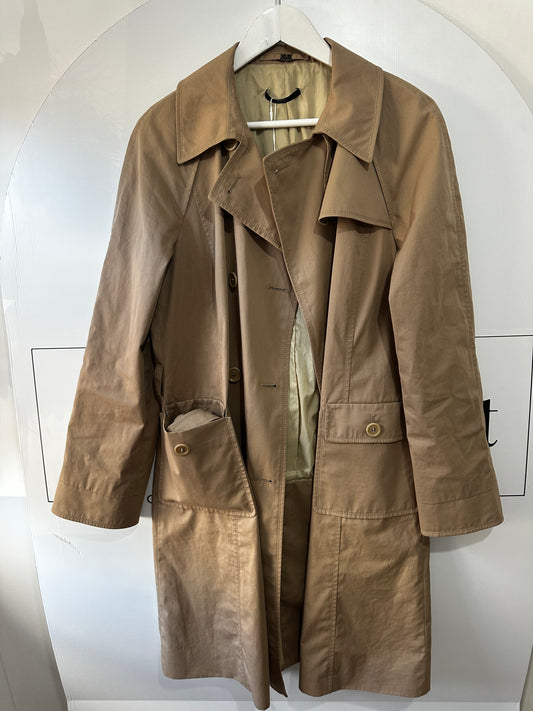 Beige Boss Hugo Boss Trench, Size 12