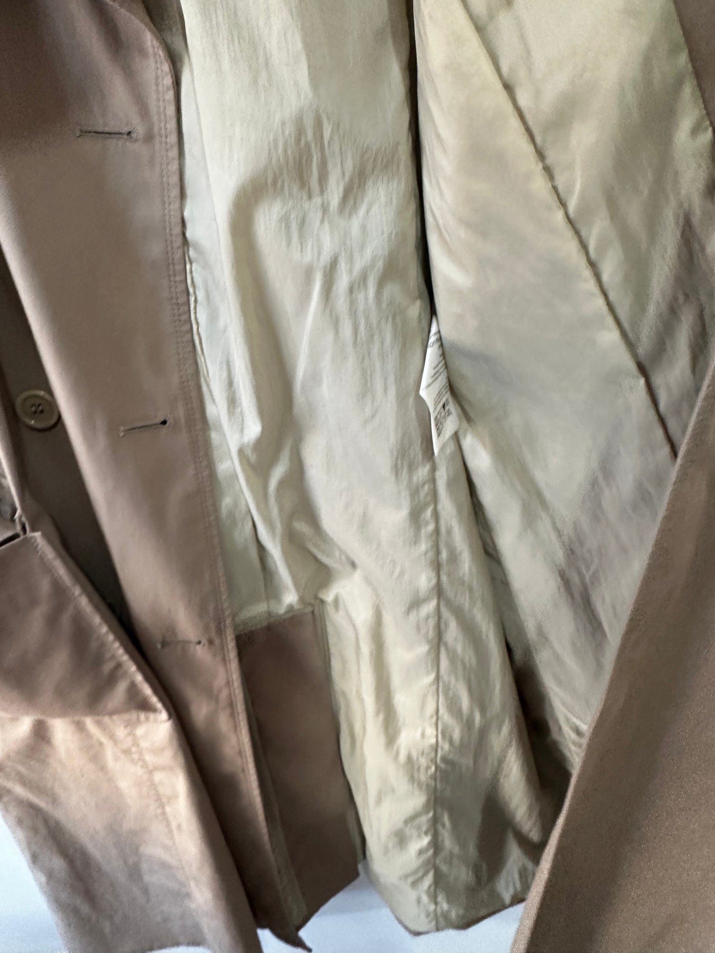 Beige Boss Hugo Boss Trench, Size 12