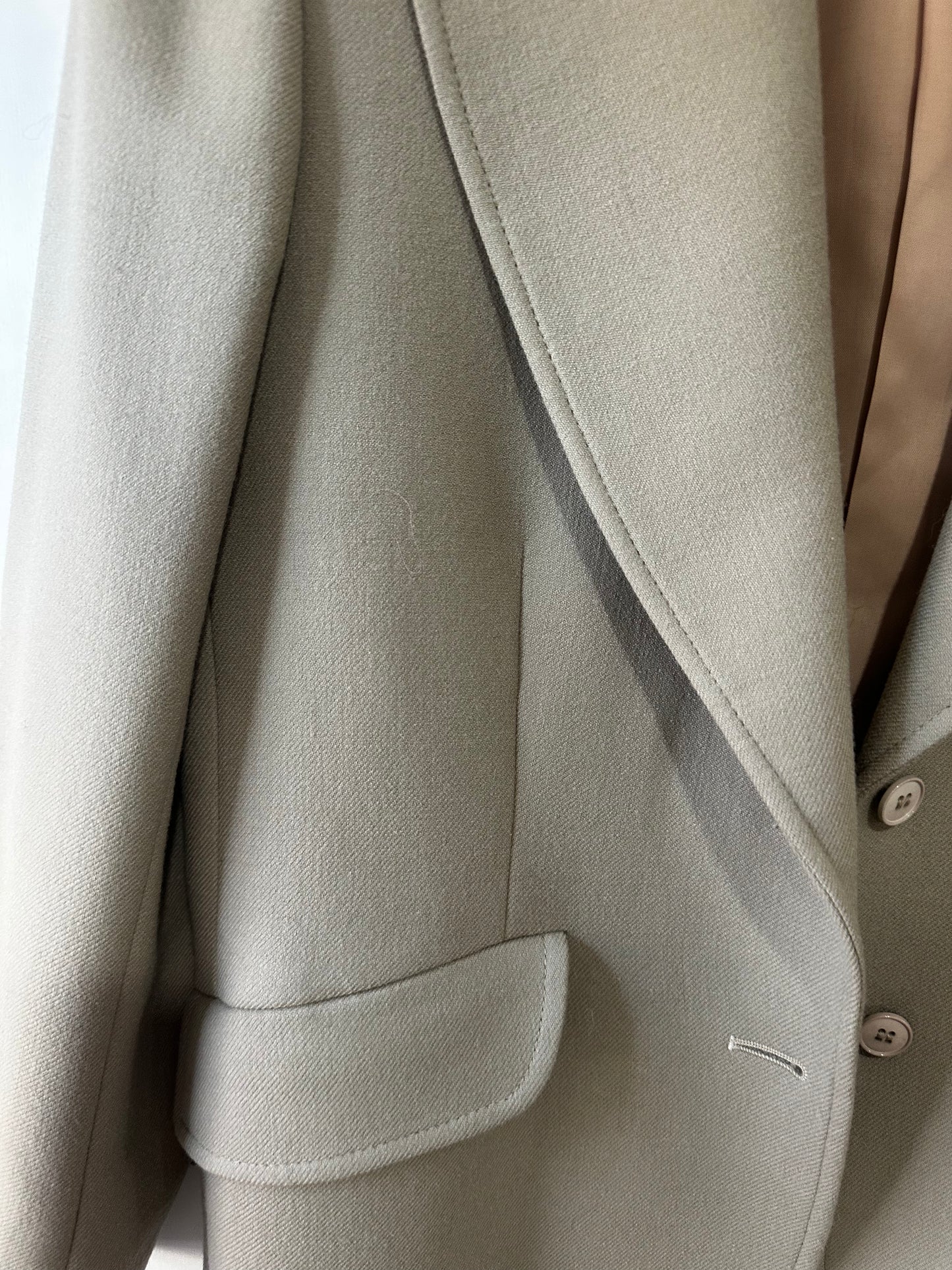 Size 12 Wool Blazer, Beige