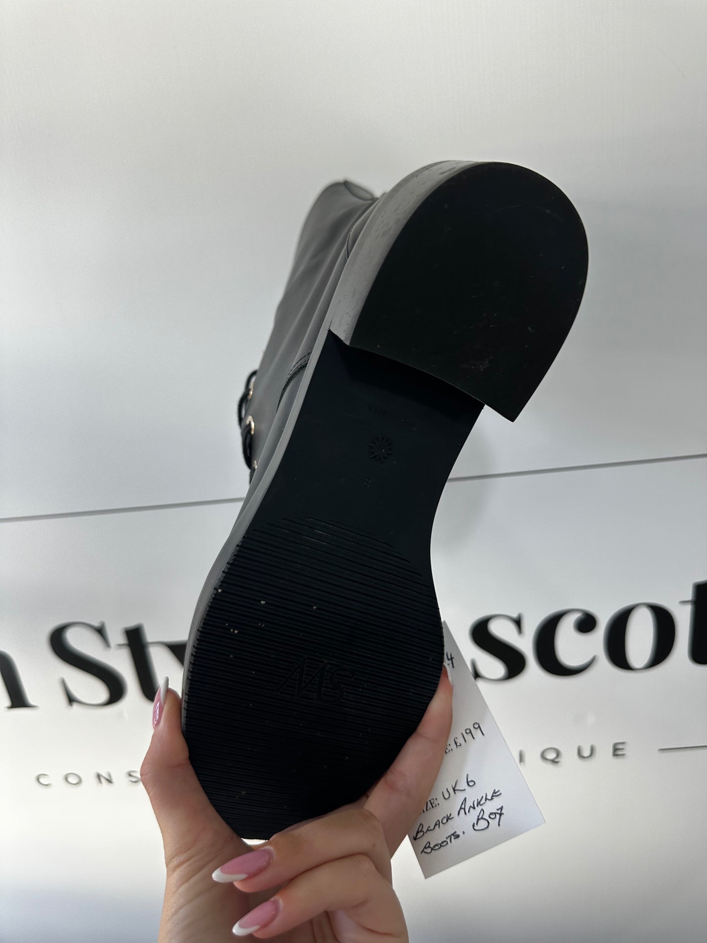 Black Stuart Wietzman Brand New Boots, UK6