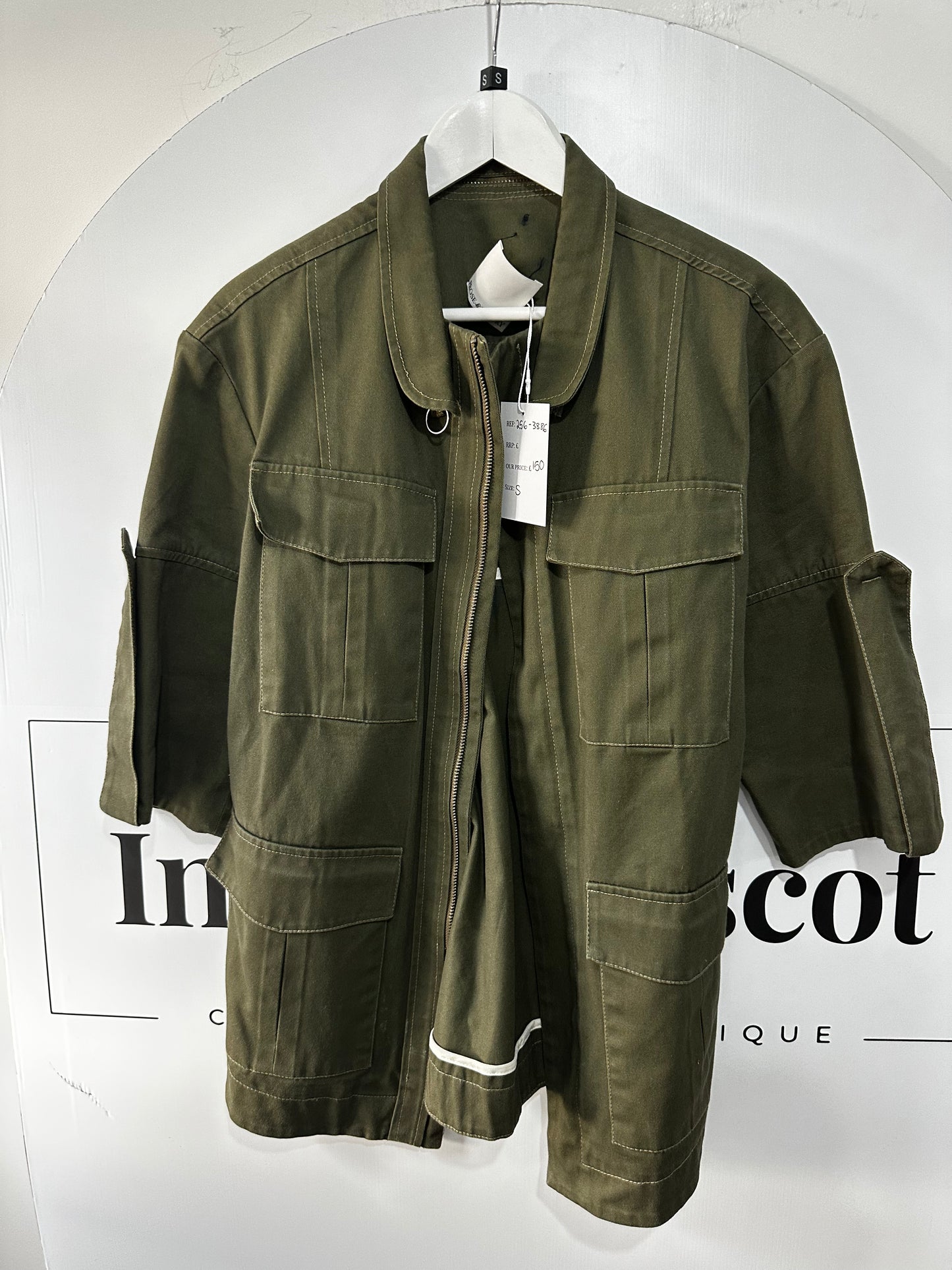 Khaki Prose & Poetry Jacket, Oversized XS (Fits an S)