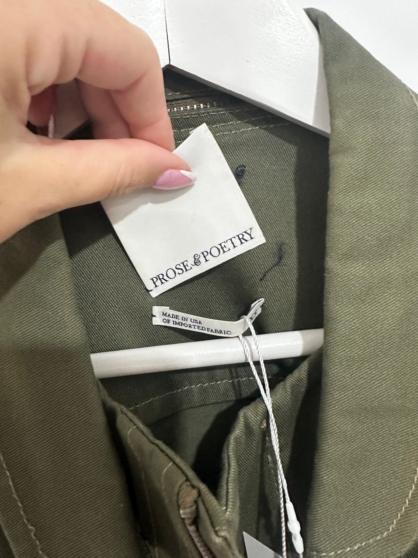 Khaki Prose & Poetry Jacket, Oversized XS (Fits an S)