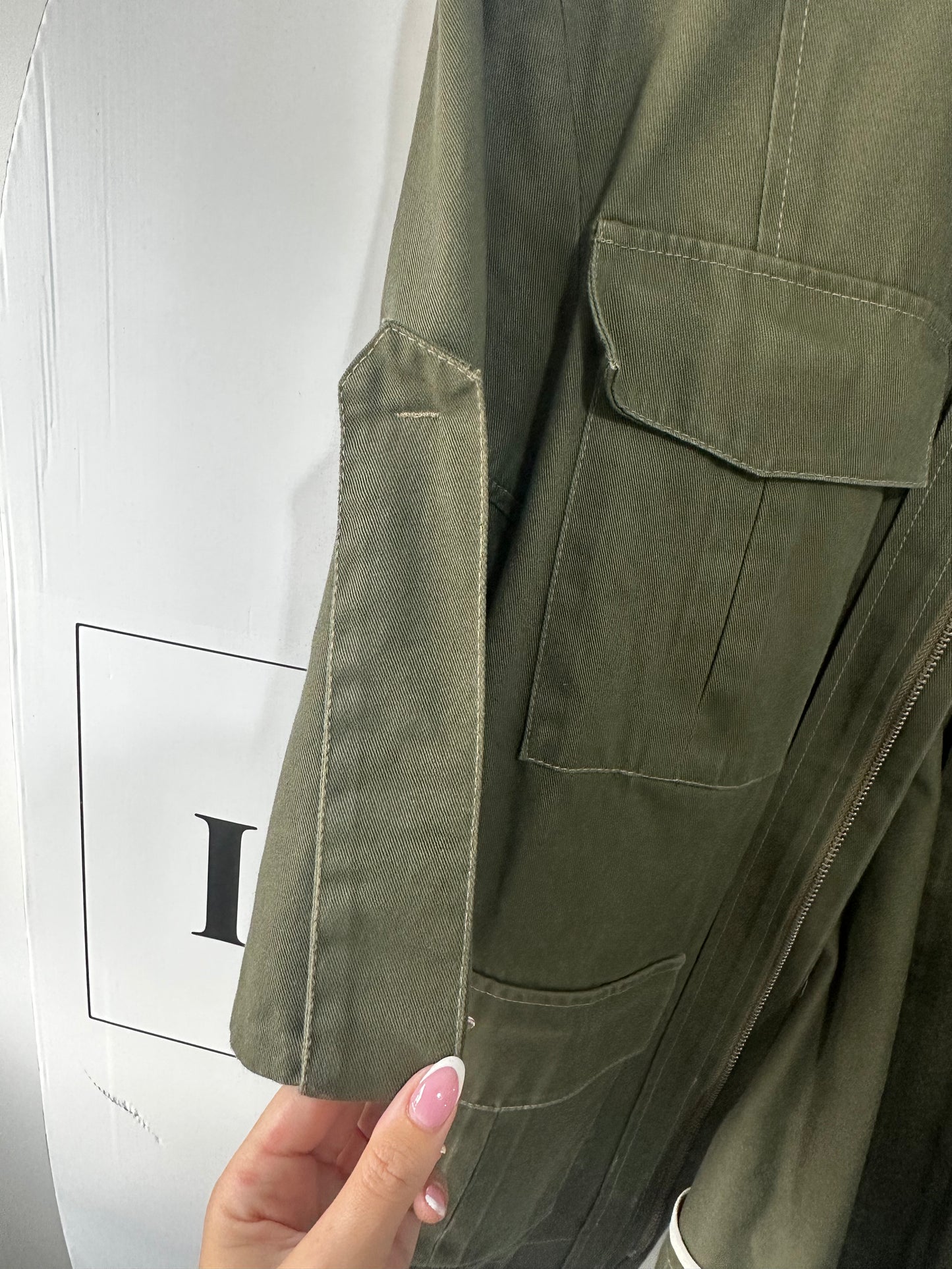 Khaki Prose & Poetry Jacket, Oversized XS (Fits an S)