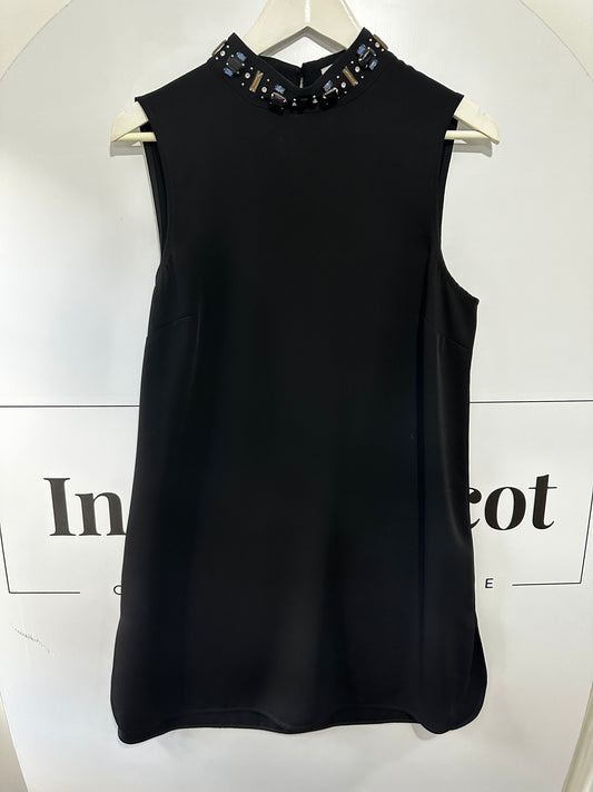 Size 12 LK BENNETT Dress, Black and Jewels