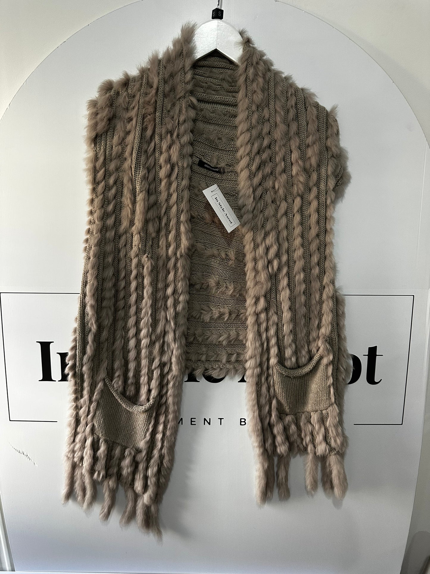 Grey Elena Miro Poncho Shawl