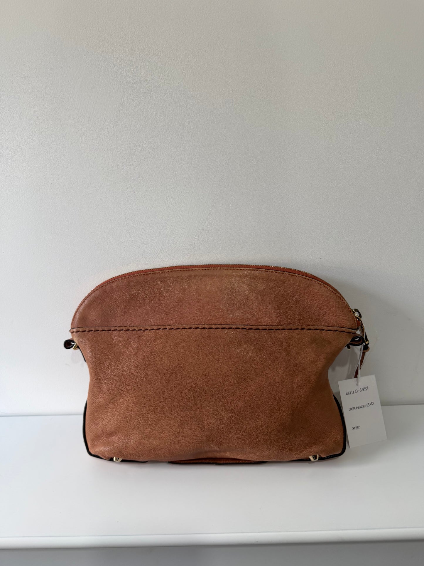 Taupe/tan Chloe Large Clutch Bag