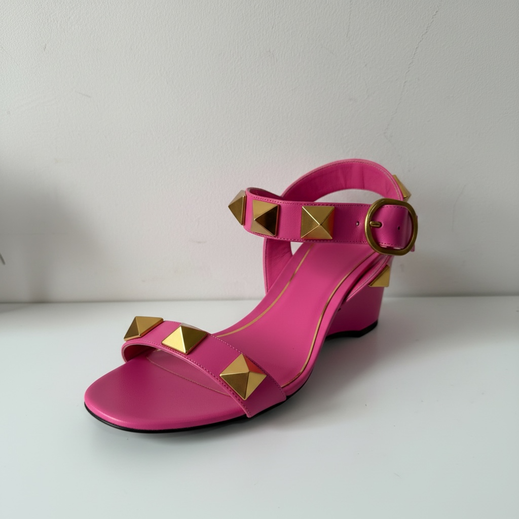 Preloved, Pink with Gold hardware  Valentino Garavani Heels, Size 39 - UK 6