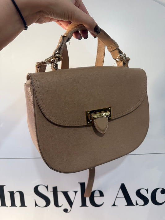 Beige Aspinal of London Crossbody Bag