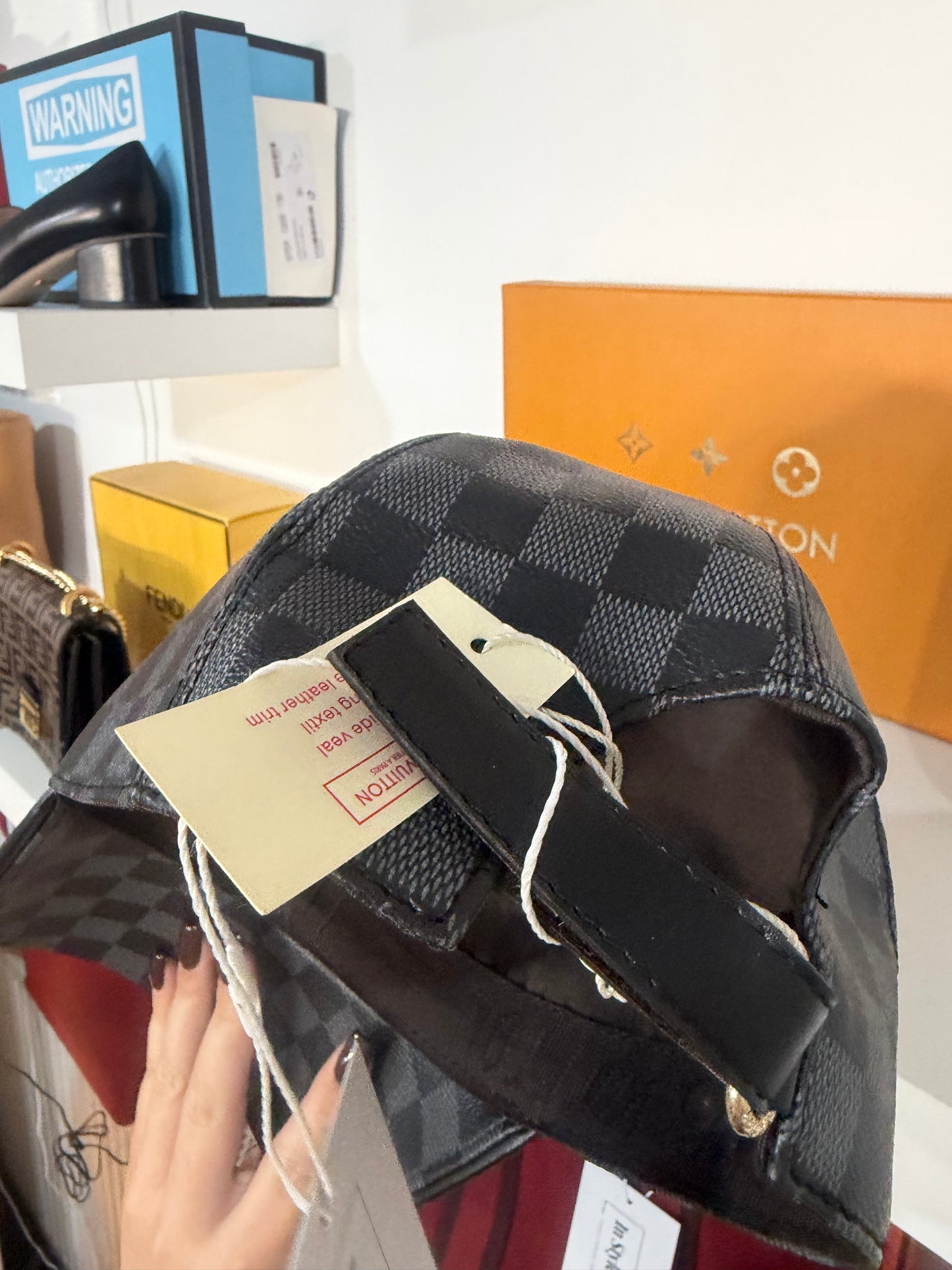 Damier Azur Louis Vuitton Men’s Cap, Brand new