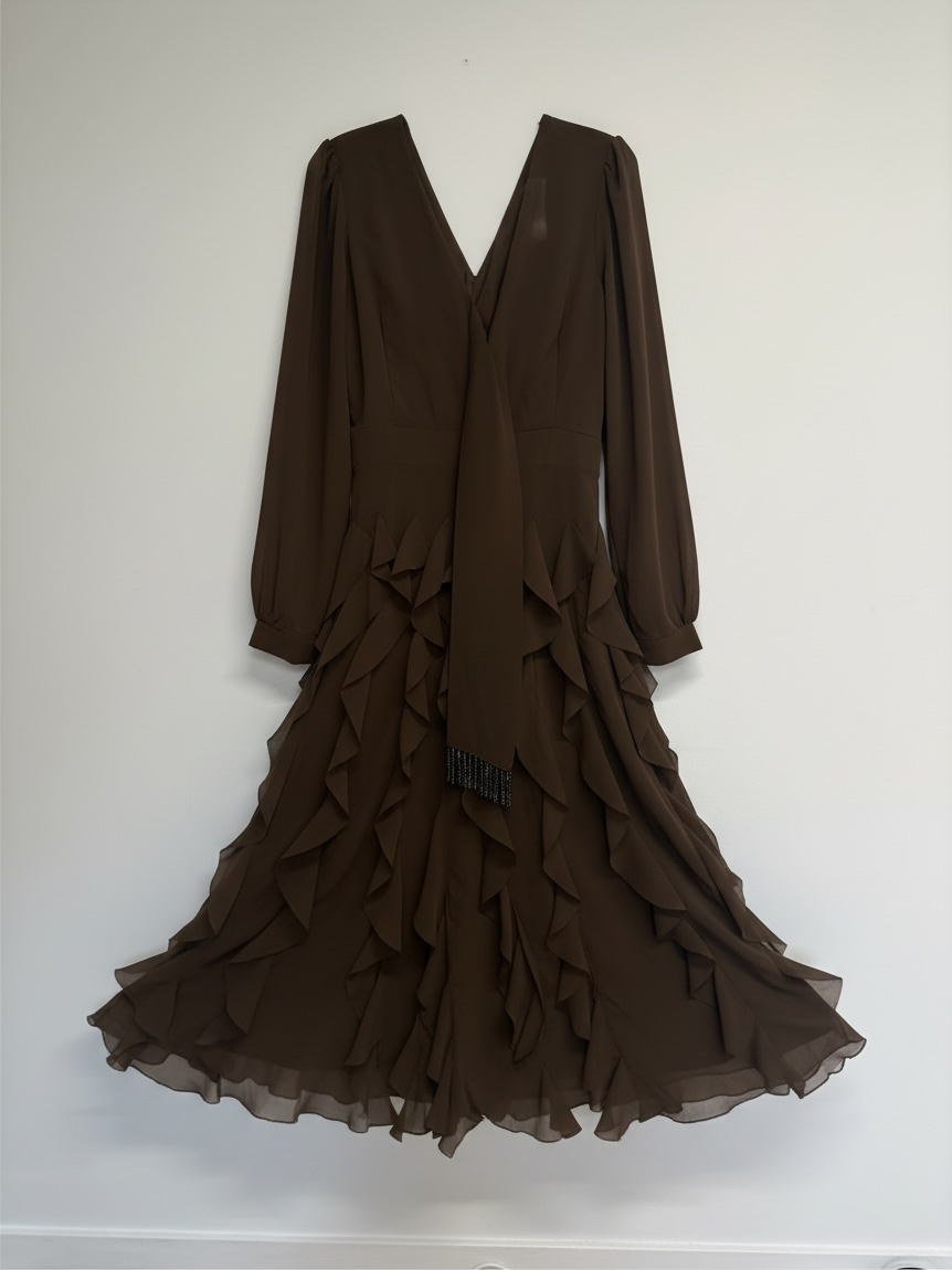 Preloved Miamara Dress Size XL Brown