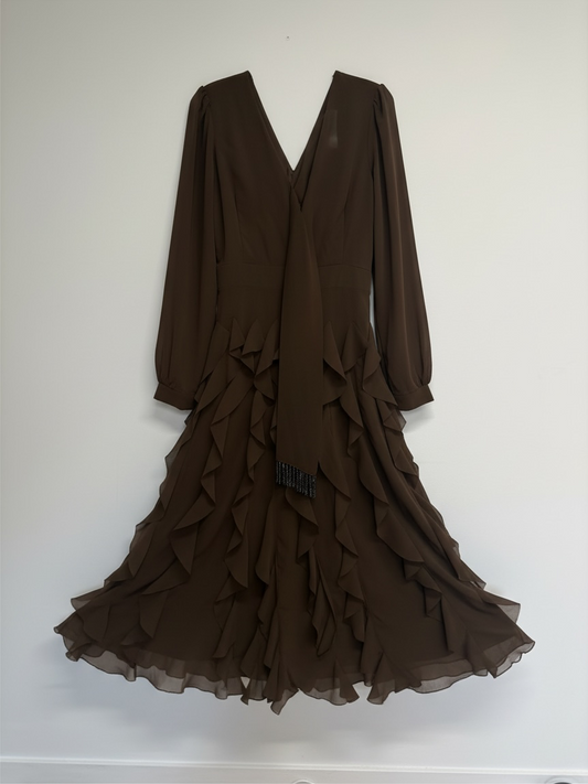 Preloved Miamara Dress Size XL Brown