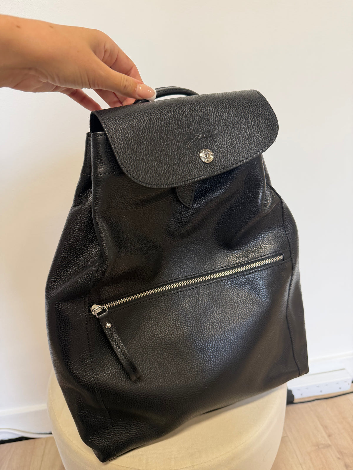 Preloved Longchamp Backpack Black