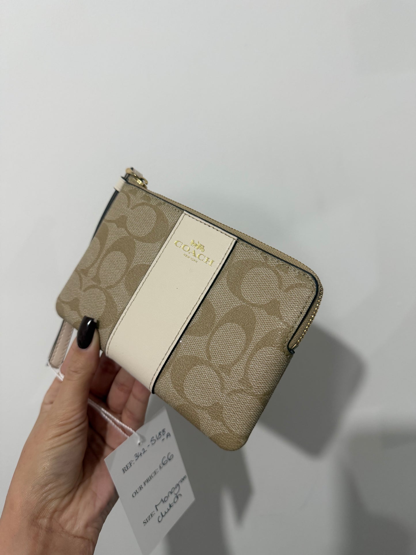 Monogram Coach Wallet Clutch