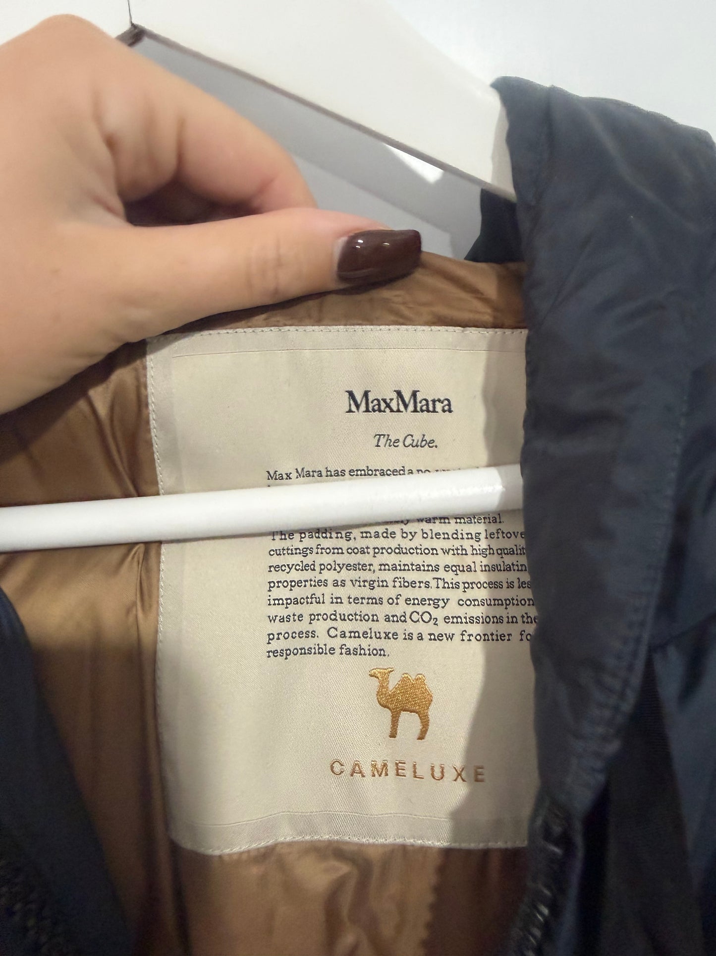 Blue MaxMara Rain Jacket, Size Medium