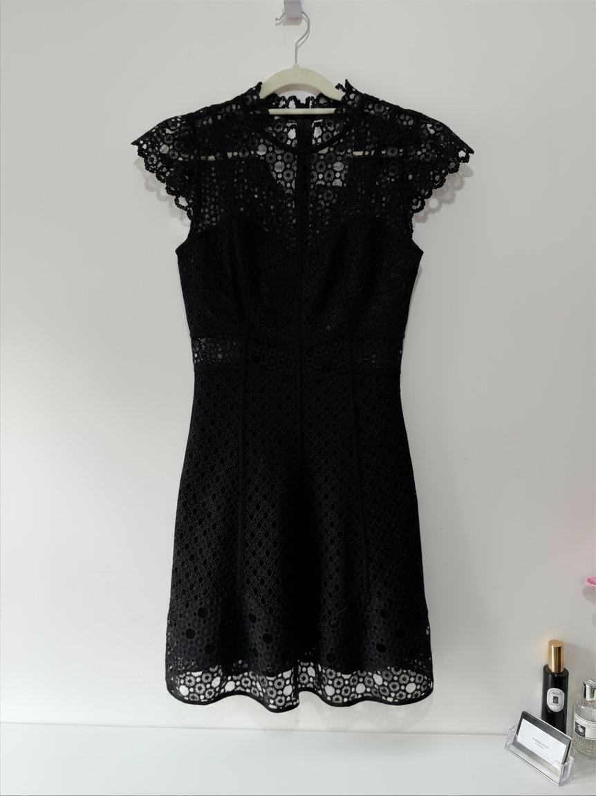 Preloved Sandro Dress Size 10 Black