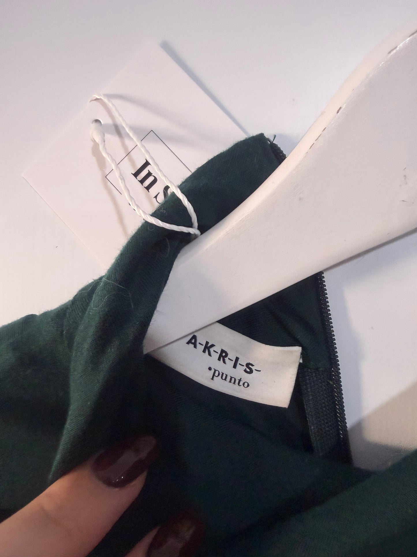 Green AKRIS Turtleneck, Size 10
