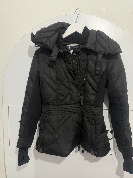 Black Moncler Coat, XS