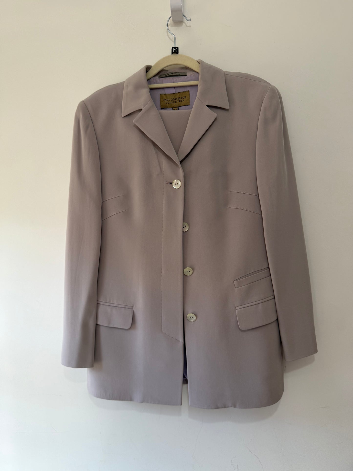 Preloved, Purple Paul Costelloe Skirt Suit Set, UK 12