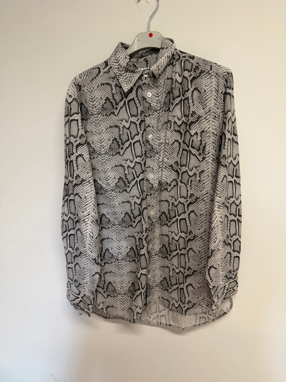Preloved H&M Collab Shirt XS Snake Print White