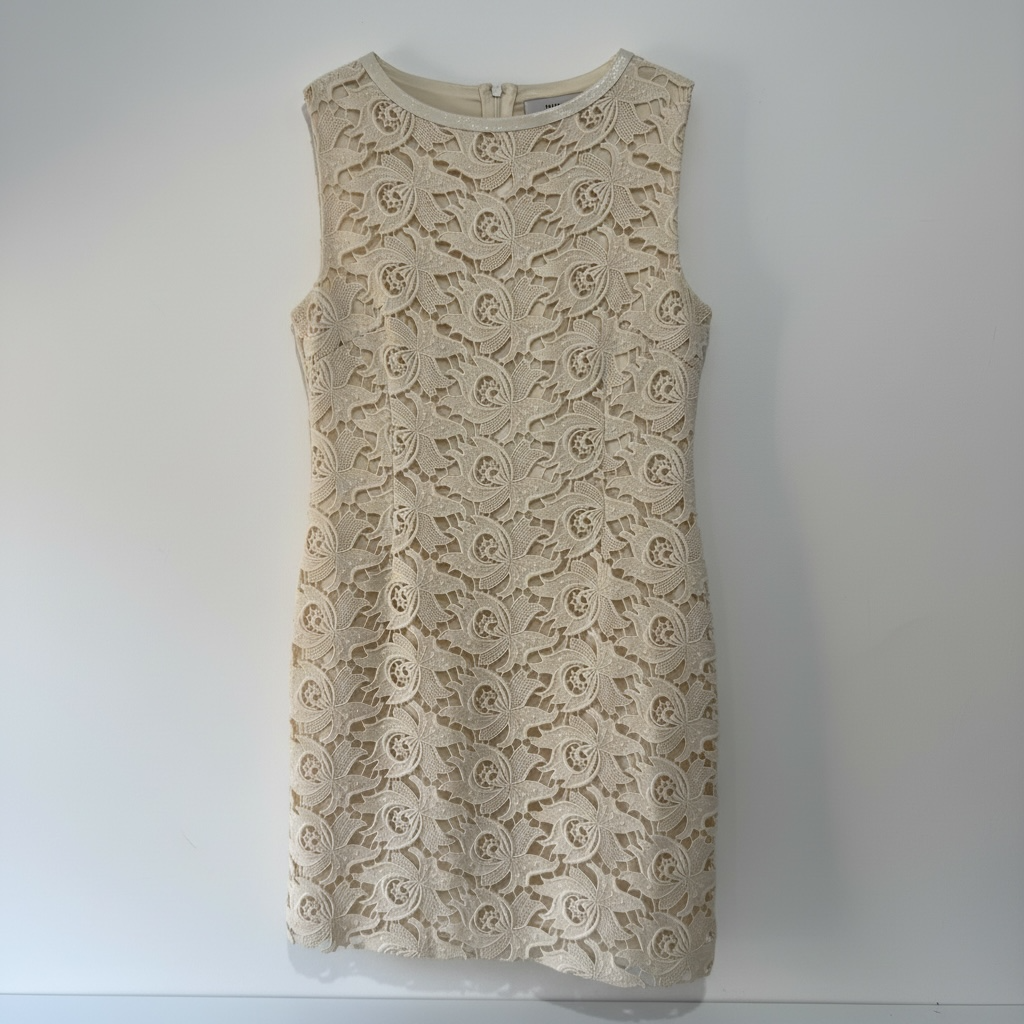 Pre Owned Cream By Malene Birger Dress, Size 8 (fits 10)