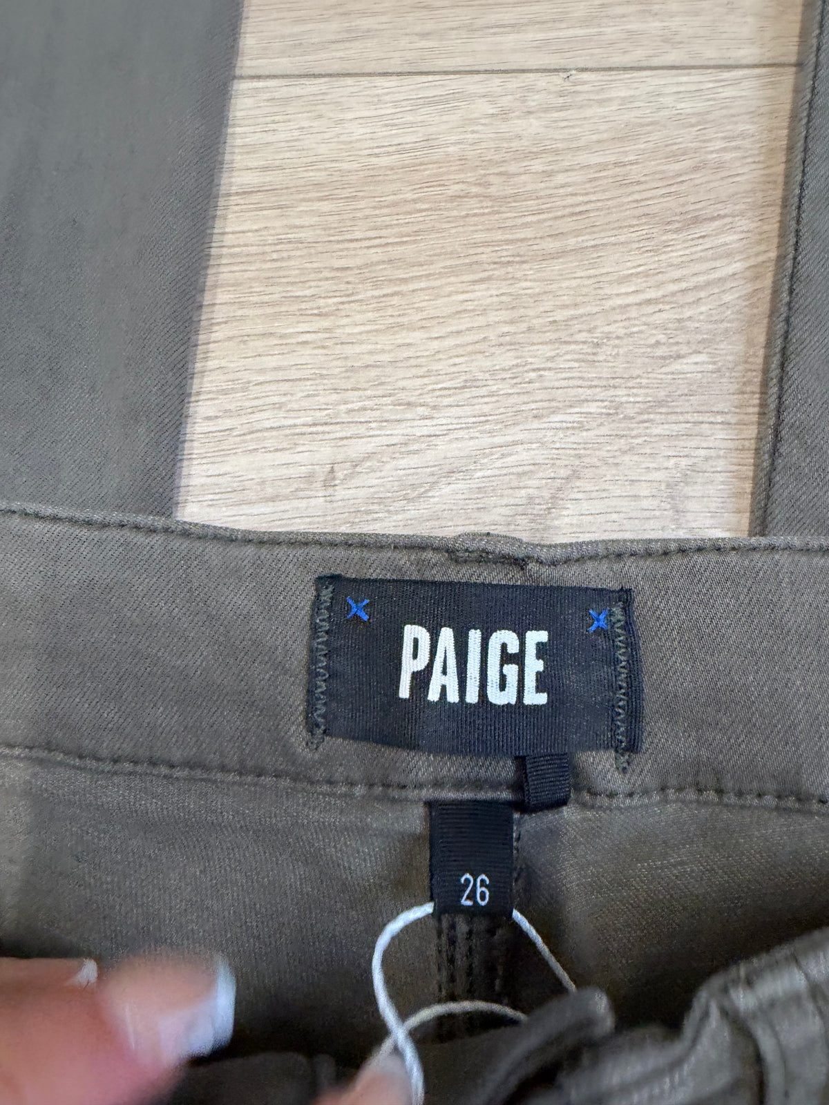 Preloved Paige Jeans Waist 26 Khaki