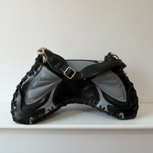 Pre-loved blue and black Bracher emden Handbag