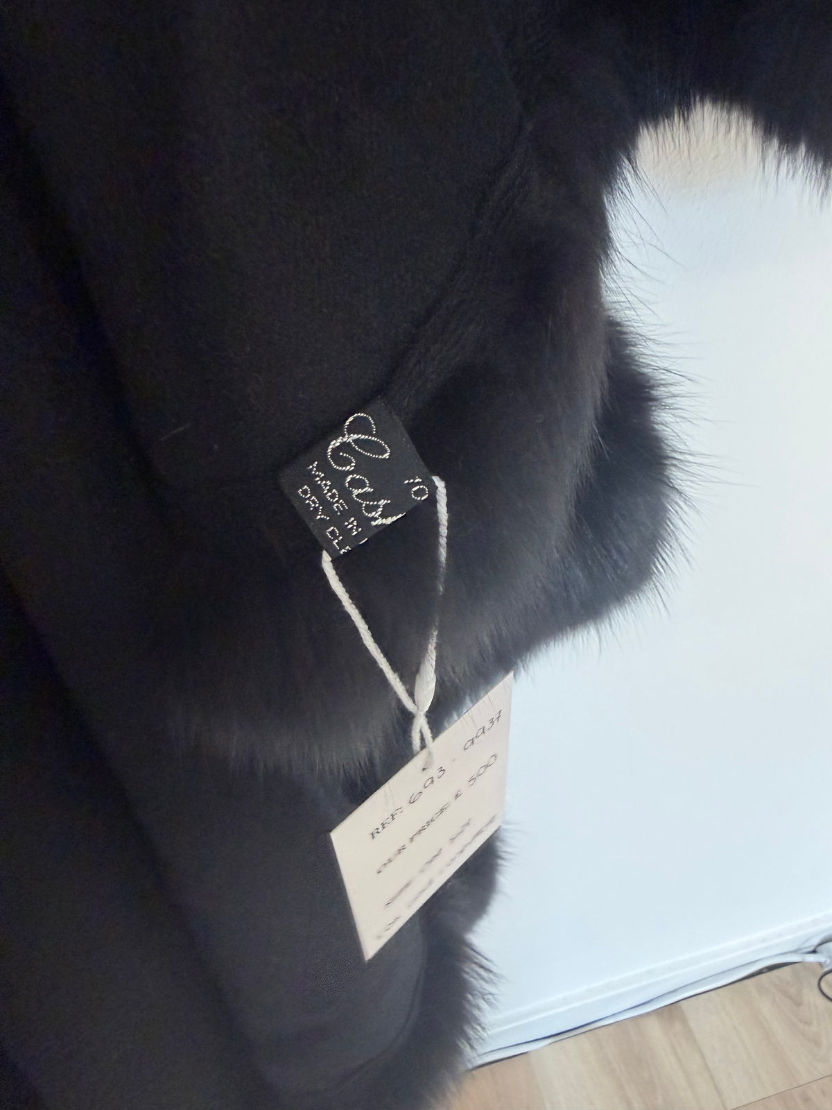 Preloved Custom made Poncho One Size Black