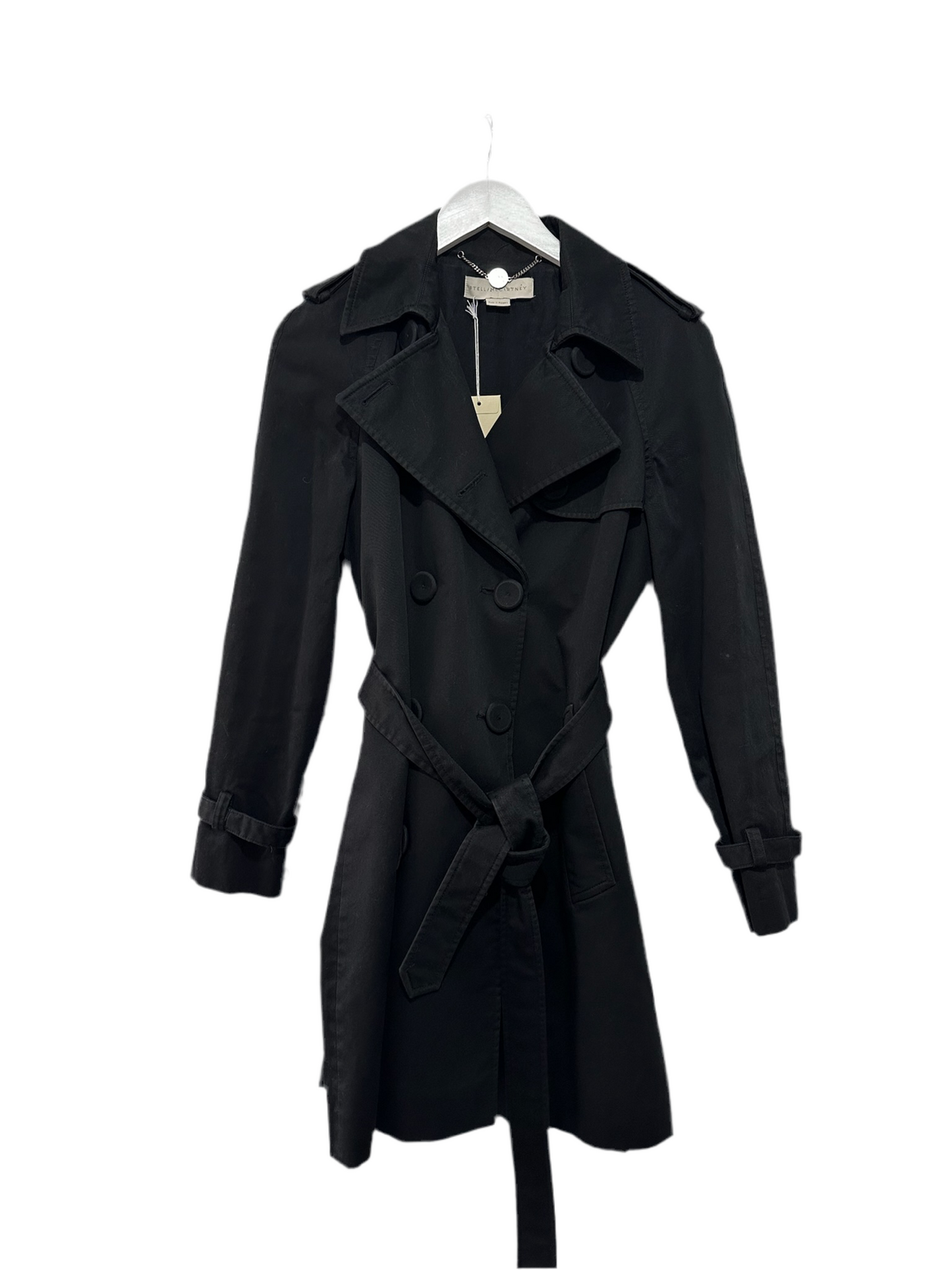 Black Stella McCartney Trench Coat, 10-12