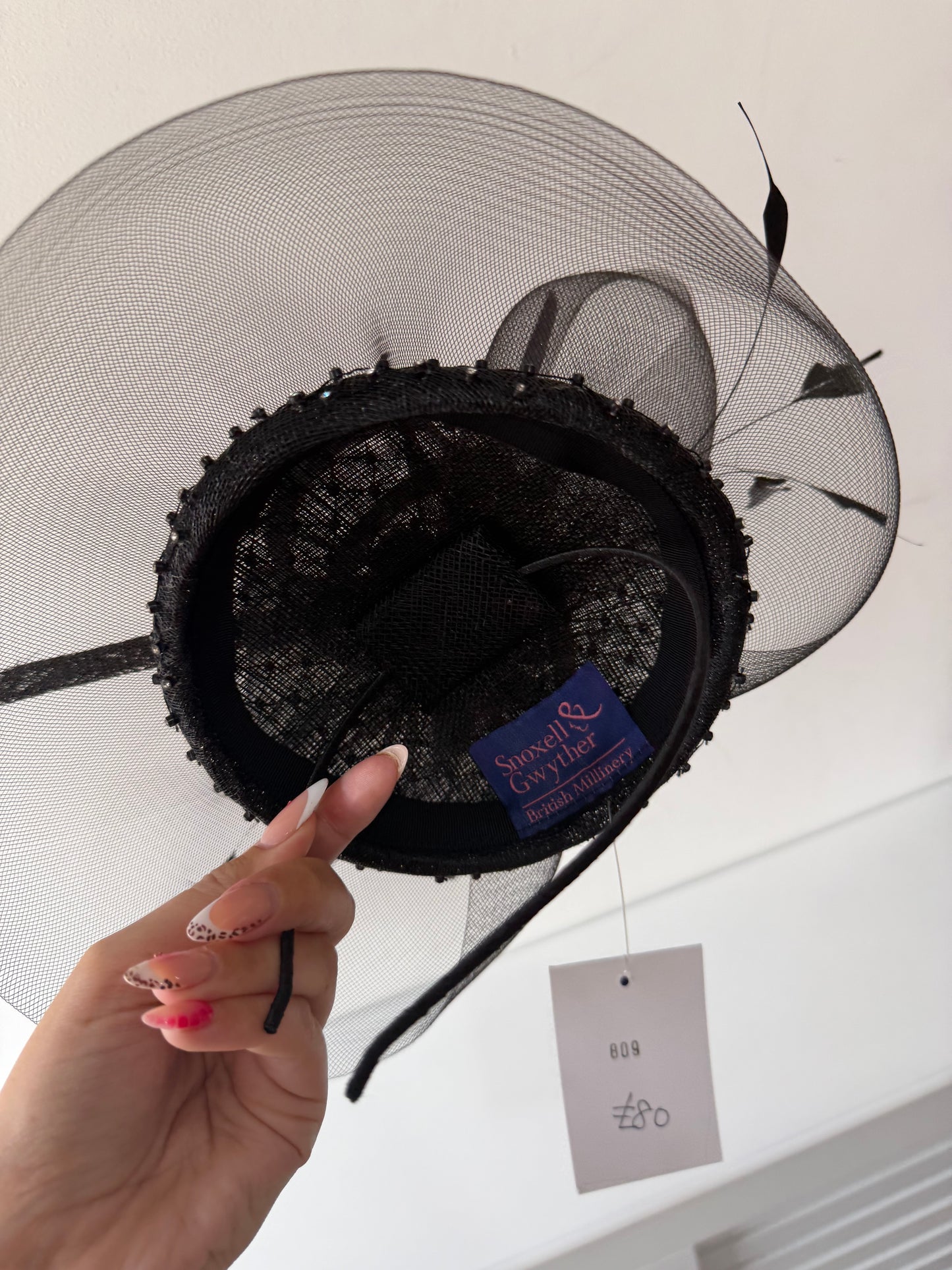 Preloved, Black Snoxell & Gwyther Fascinator