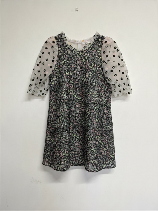 Preloved Munthe Dress Size 36 Uk 8 White floral