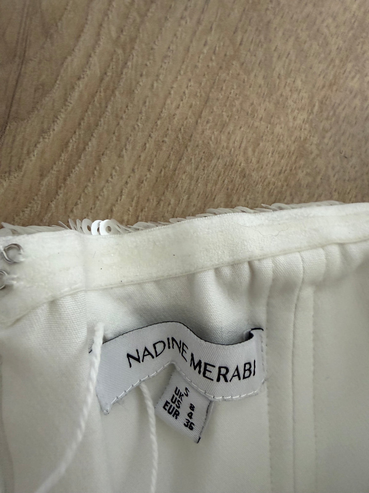 Preloved Nadine Merabi Dress, Size 8 White