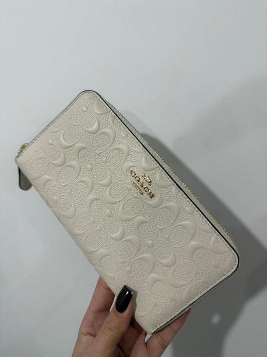 Cream Coach Wallet