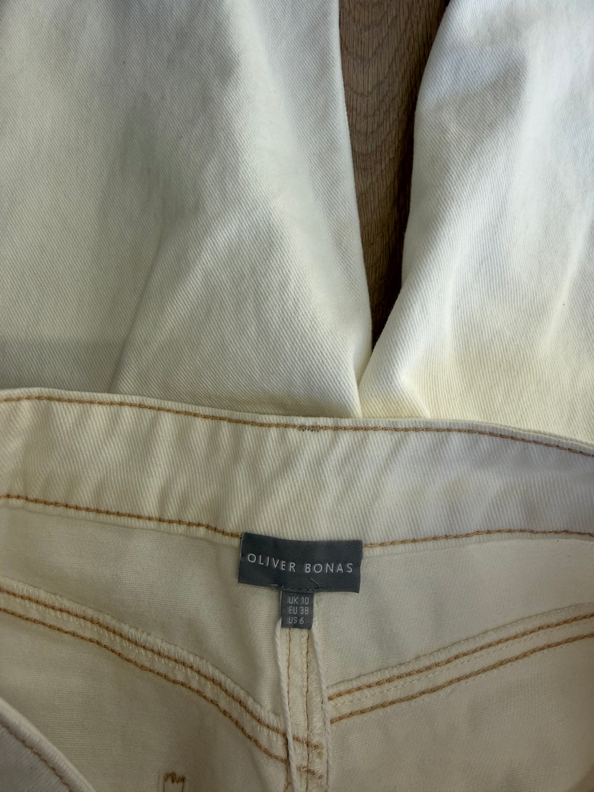 Preloved Oliver Bonas Jeans Size 10 White