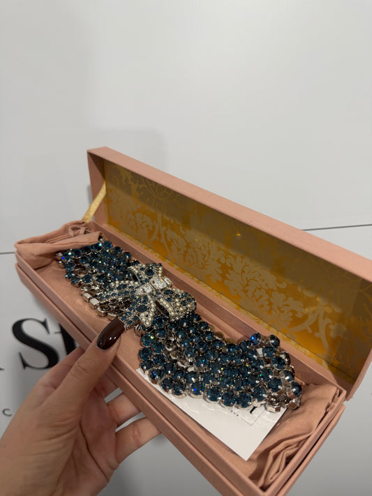 Silver and blue gems Miu Miu Necklace