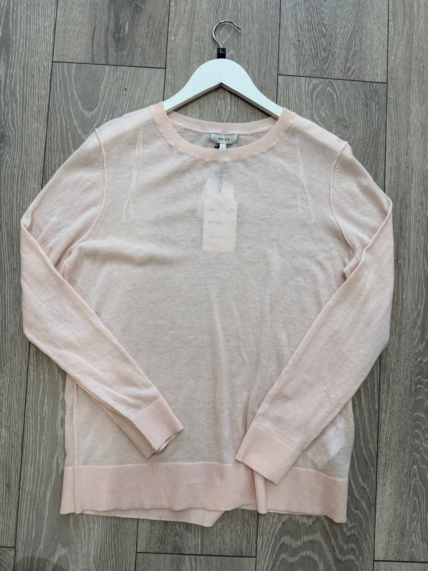 Pink Reiss Crewneck jumper, Size large
