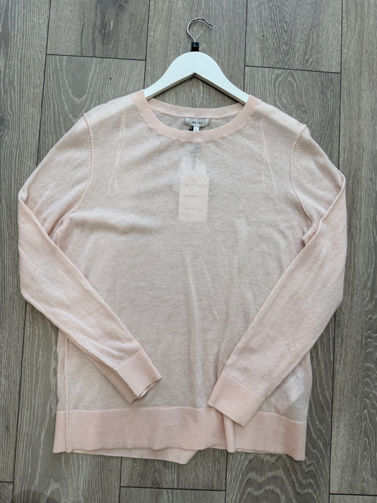 Pink Reiss Crewneck jumper, Size large